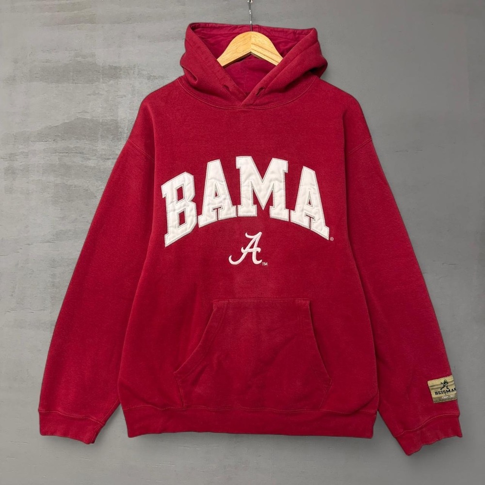 Vintage Alabama Crimson‎ Tide Reebok Heisman Hoodie Sweatshirt Men's XL